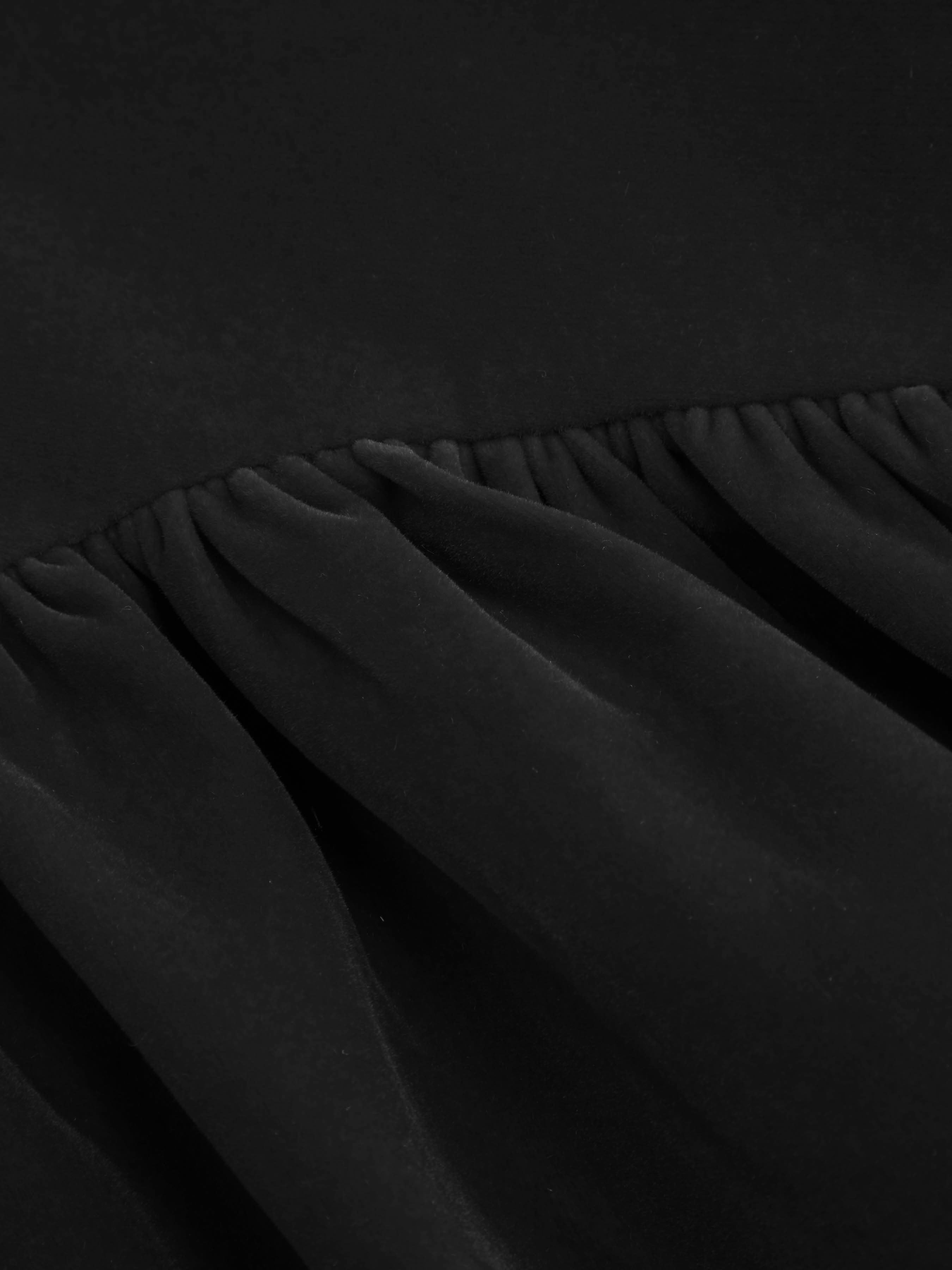 Red Velvet Bow Mini Dress