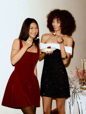 Red Velvet Bow Mini Dress