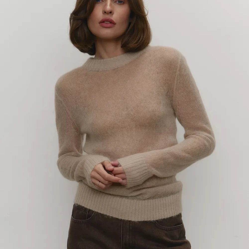 Talia Round Neck Knit Pullover