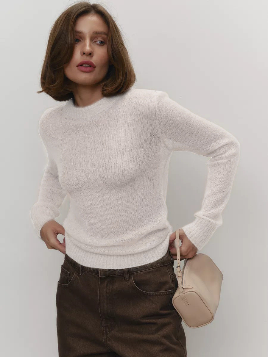 Talia Round Neck Knit Pullover