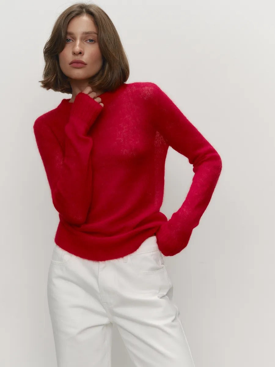 Talia Round Neck Knit Pullover