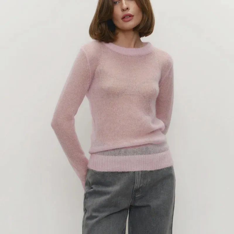 Talia Round Neck Knit Pullover