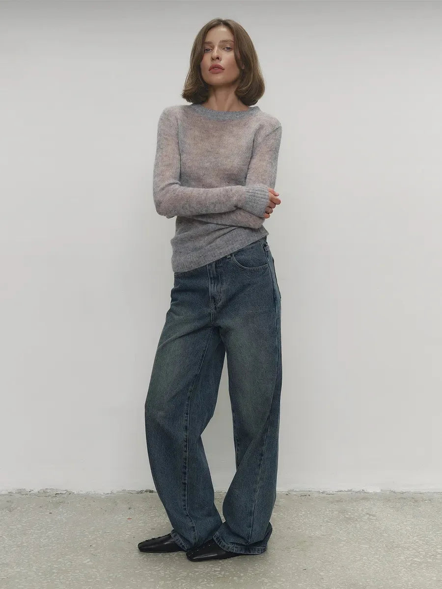 Talia Round Neck Knit Pullover