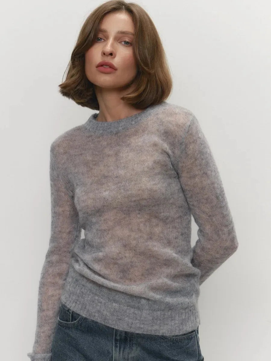Talia Round Neck Knit Pullover