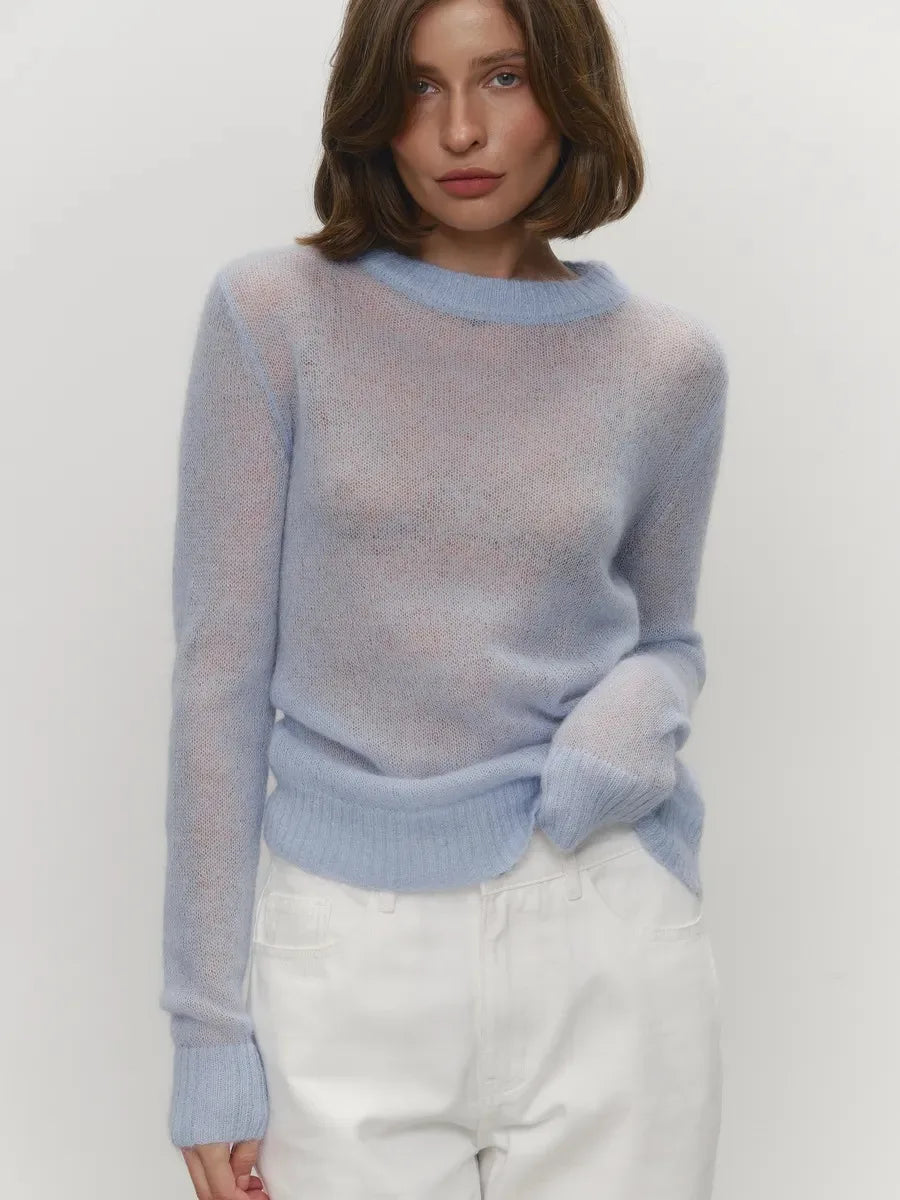 Talia Round Neck Knit Pullover