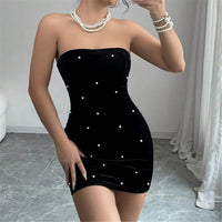 European Pearl Mini Dress