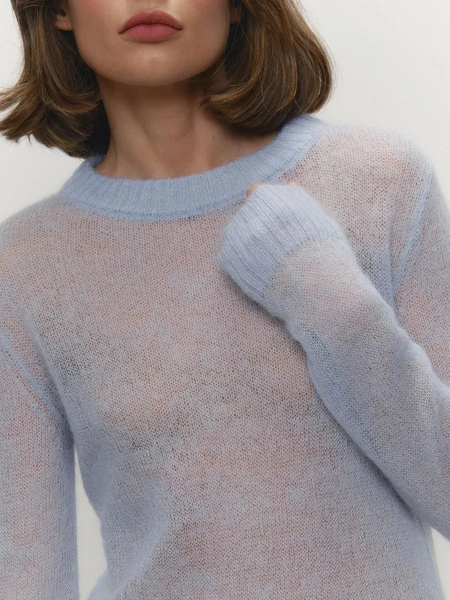 Talia Round Neck Knit Pullover