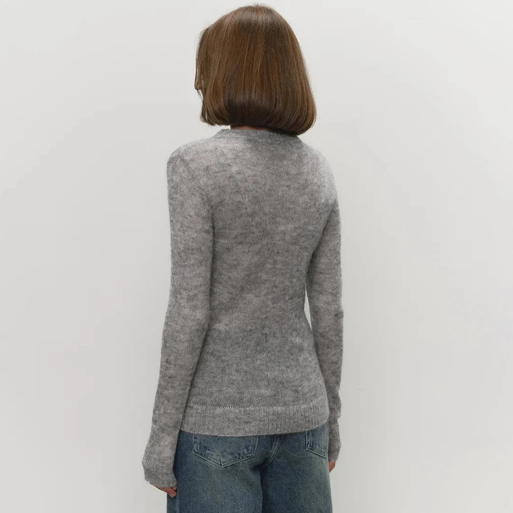 Talia Round Neck Knit Pullover