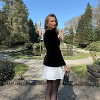 Berry Red Velvet Mini Dress