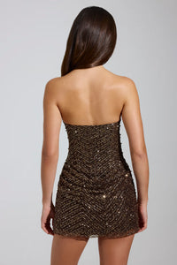 Midnight Sequin Gown mini